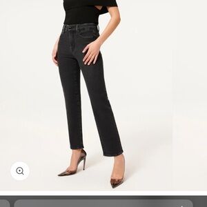 Black Good American straight leg jeans 10/30 NWOT